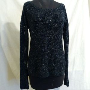 Express Black and Silver Sweater